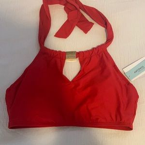 Antonio Melanie red bikini top